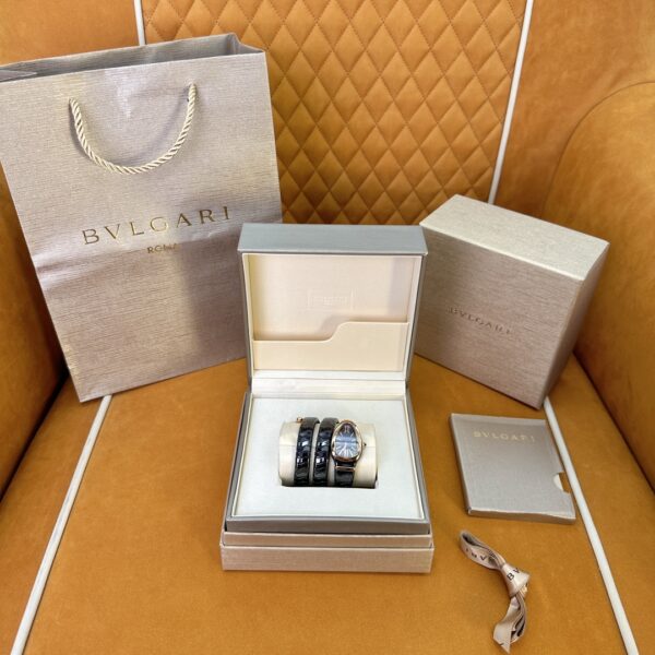 1 BVLGARI Serpenti 32HF00 (Black Dial, Rose Gold & Ceramic)