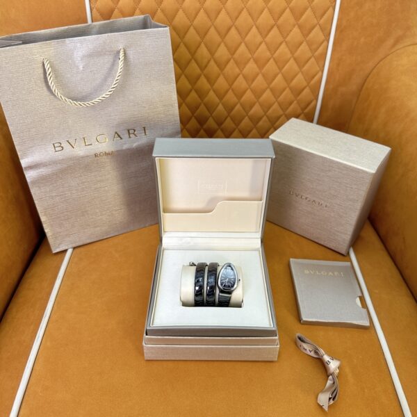 1 BVLGARI Serpenti 33HF00 (Black Dial, Steel & Ceramic)