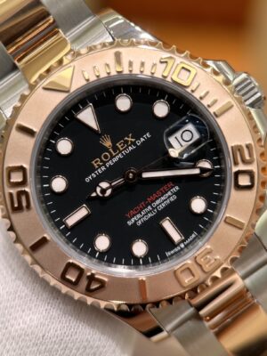 Rolex Yacht-Master m268621-0004（Black dial，gold bezel）