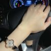 Van Cleef & Arpels Alhambra VCARO8SFOO (Black Crocodile Leather Strap)