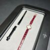Van Cleef & Arpels Alhambra VCARO8SFOO (Black Crocodile Leather Strap)