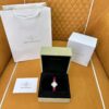 Van Cleef & Arpels Alhambra Ref. VCARO8WSOO (Magenta Strap Crocodile Strap)