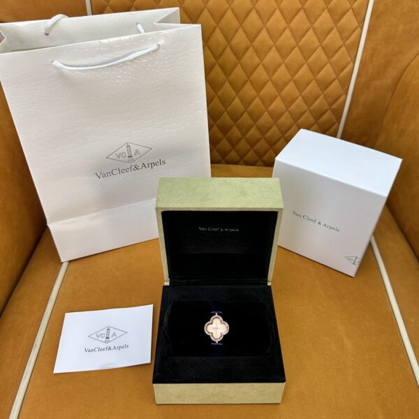 Van Cleef & Arpels Alhambra (Guilloché 18K Rose Gold Dial)