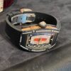 Richard Mille RM07-01 (Black Ceramic, Red Bezel with Diamonds)