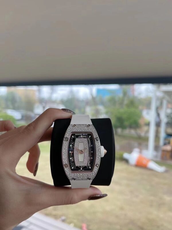 1 Richard Mille RM07-01 (Snowflake Diamond White Ceramic, Mother of Pearl Dial)