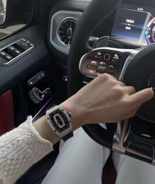 Richard Mille RM07-01 (Snowflake Diamond Black Ceramic, Black Lip)