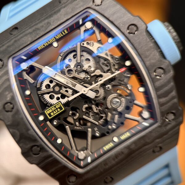 Richard Mille RM035-02 Blue Carbon Fiber Skeleton Dial