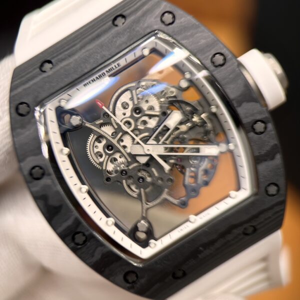 Richard Mille RM 055 White Carbon Fiber (White, NTPT Carbon & Titanium)