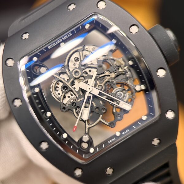 1 Richard Mille RM 055 Black Ceramic (Black, High-Strength Ceramic & Titanium)
