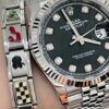 Rolex Datejust m126234-0027 (Glossy Black Diamond Dial)