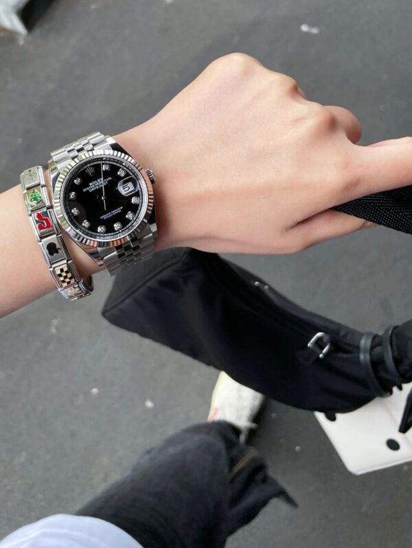 Rolex Datejust m126234-0027 (Glossy Black Diamond Dial)