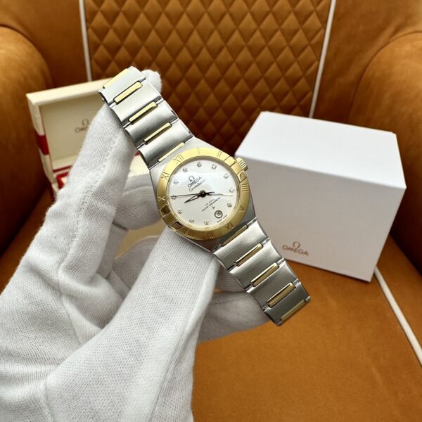 Omega Constellation Steel and Gold, White Dial, 29mm, Automatic Mechanical 131.20.29.20.02.002