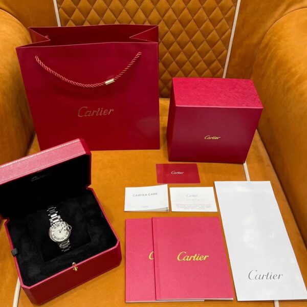 Cartier Ballon Bleu Collection W6920084 (Blue Ballon, Quartz, Stainless Steel, White Dial)