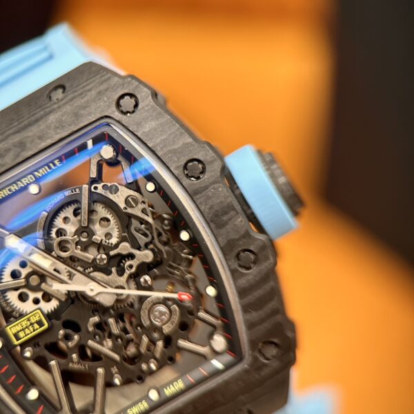 Richard Mille RM035-02 Blue Carbon Fiber Skeleton Dial