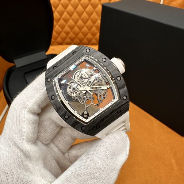 Richard Mille RM 055 White Carbon Fiber (White, NTPT Carbon & Titanium)