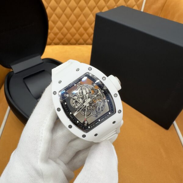 2 Richard Mille RM 055 White Ceramic (White, High-Strength Ceramic & Titanium)