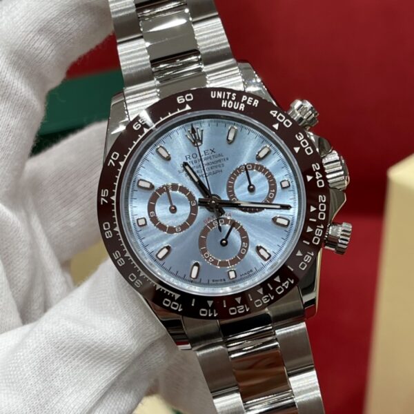 2 Rolex Cosmograph Daytona M116506-0001 (Ice Blue Dial, Chestnut Brown Cerachrom Bezel)