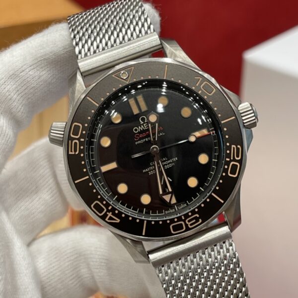 Omega Seamaster Diver 210.90.42.20.01.001 (Brown Aluminum Dial, Titanium Case, Ceramic Bezel)