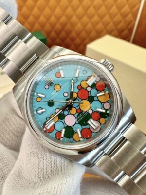 Rolex Oyster Perpetual M126000-0009 (Turquoise Blue Celebration Dial)