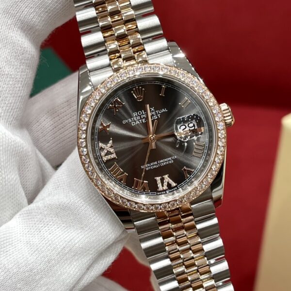 Rolex Datejust m126281rbr-0011 (Premium Grey Diamond Bezel)