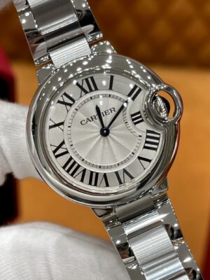 Cartier Ballon Bleu Collection W6920084 (Blue Ballon, Quartz, Stainless Steel, White Dial)