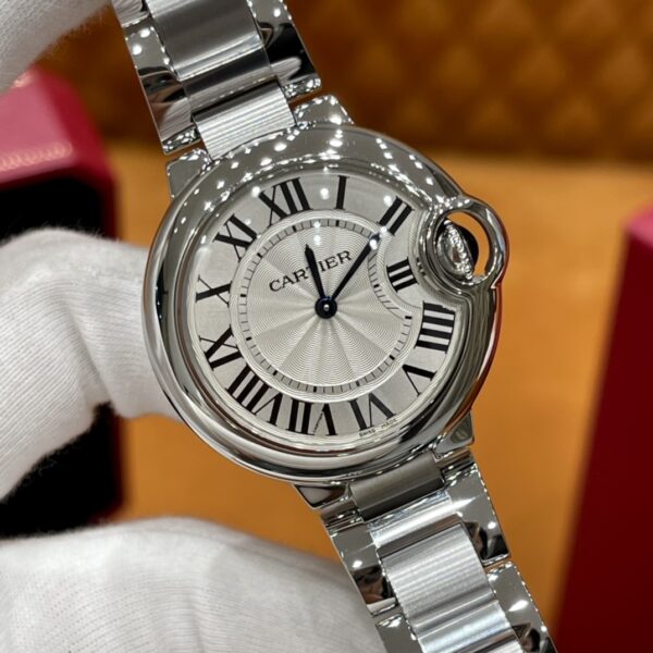 Cartier Ballon Bleu Collection W6920084 (Blue Ballon, Quartz, Stainless Steel, White Dial)