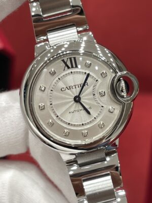 Ballon Bleu de Cartier W4BB0021 (Diamond-Set, Silver, Stainless Steel)