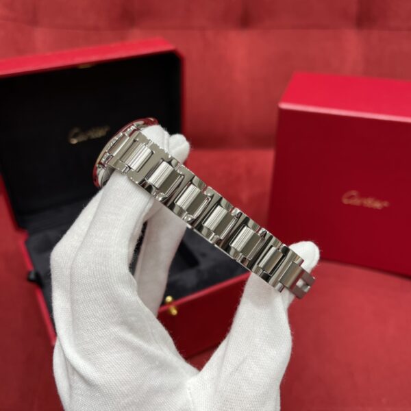 Cartier WSBB0044 (Stainless Steel, Blue Sapphire, Silver Dial, Automatic Movement)
