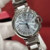 Cartier WSBB0062 (33mm, Ice Blue Dial, Cal.076 Automatic Movement, Stainless Steel)