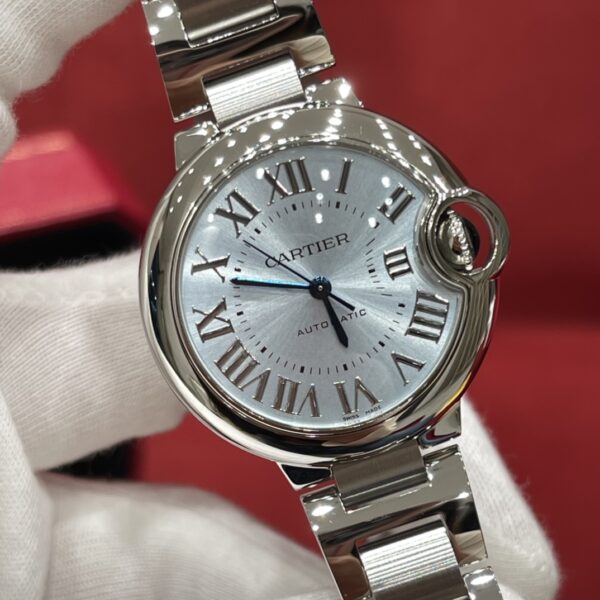 Cartier WSBB0062 (33mm, Ice Blue Dial, Cal.076 Automatic Movement, Stainless Steel)