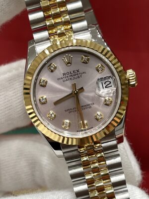 Rolex Datejust m278273-0020 (Diamond Hour Markers on Silver Dial)