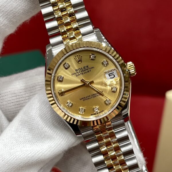 2 Rolex Datejust m278273-0026 (Champagne Dial with Diamond Hour Markers)