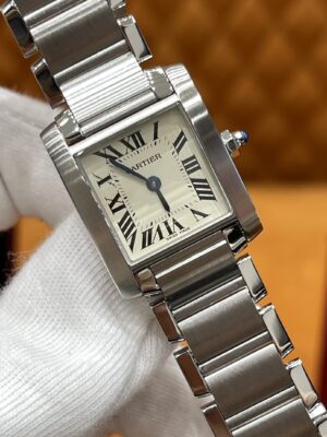 Cartier Tank Française Series Ref. W51008Q3 (Steel, Silver Dial)