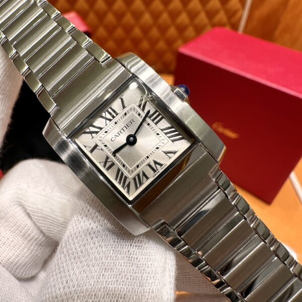 Cartier Tank Française Series Ref. WSTA0065 (Steel, Silver Dial)