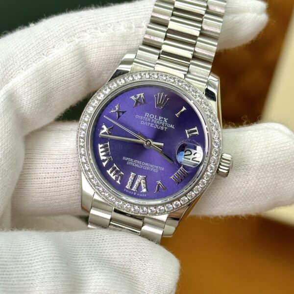 Rolex Datejust m278289rbr-0019 (Aubergine Dial, Diamond Bezel)