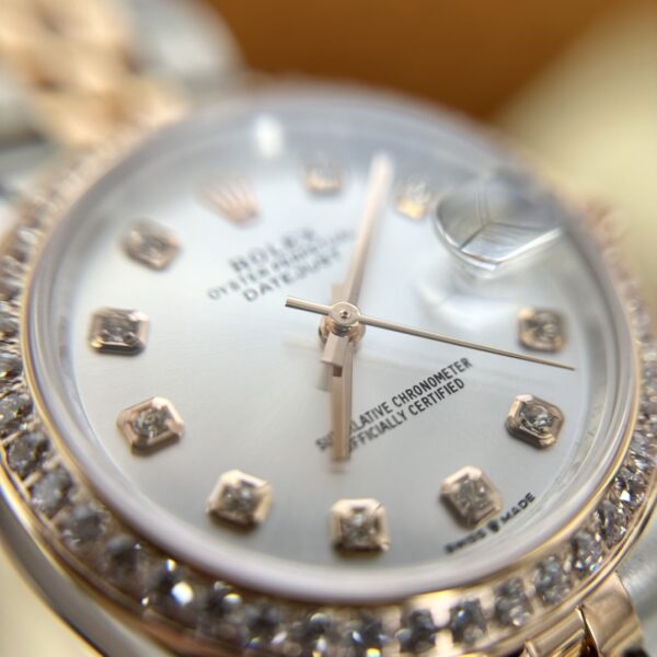 2 Rolex Datejust m278381rbr-0016 (Silver Dial, Diamond Markers)