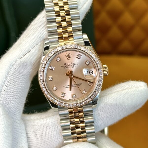 2 Rolex Datejust m278381rbr-0024 (Rose Gold Dial, Diamond Markers)