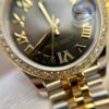 Rolex Datejust  m278383rbr-0028 (Diamond Set Dark Gray Dial)