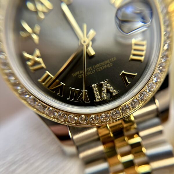 Rolex Datejust  m278383rbr-0028 (Diamond Set Dark Gray Dial)