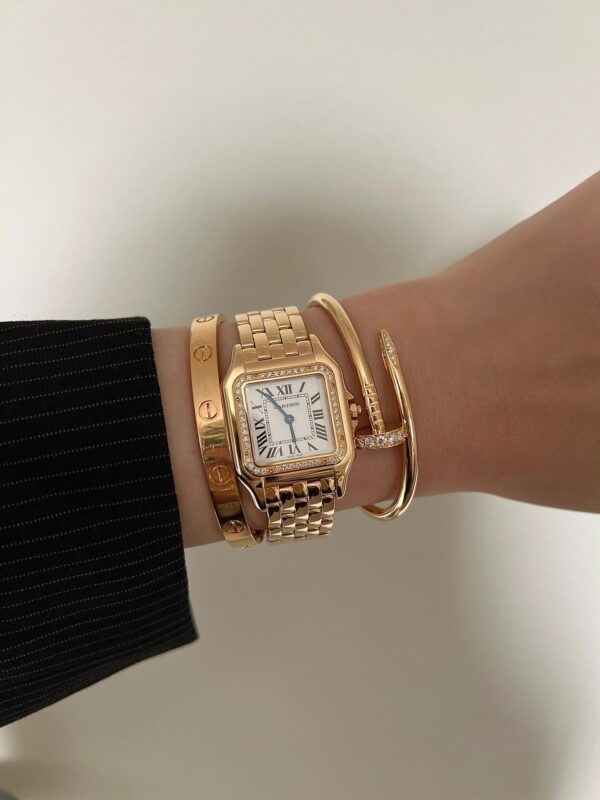 Cartier Leopard Series WJPN0016 (Medium Size, Gold & Swarovski Diamonds)