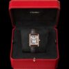 Cartier Tank Series W1529856 (Small, Stainless Steel, Pearl Silver Dial, Brown Crocodile Leather Strap)