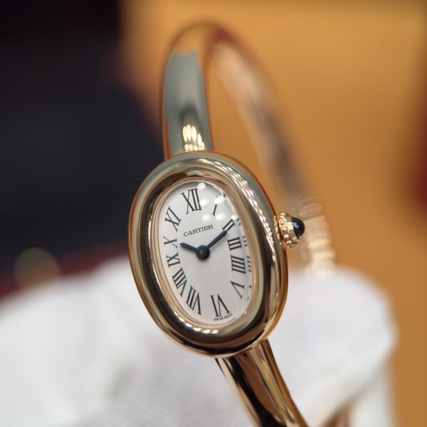 Cartier Bath Tub Series WGBA0020 (Yellow Gold, 18K Gold, Sapphire Inlay)