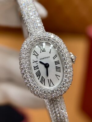 Cartier Baignoire Series HPI01607 (Platinum, Moissanite Diamond Inlay)