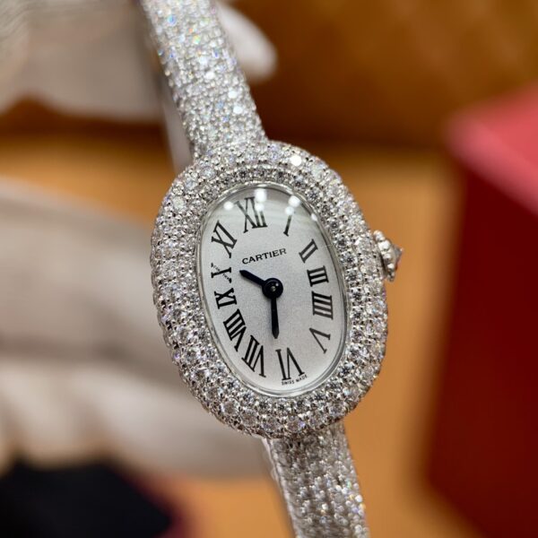 Cartier Baignoire Series HPI01607 (Platinum, Moissanite Diamond Inlay)