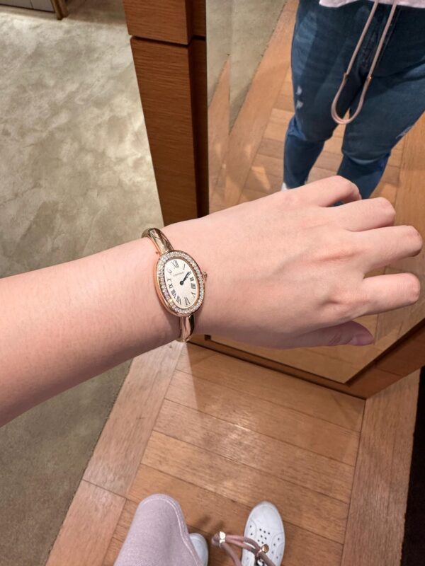 2 Cartier Baignoire Series WJBA0042 (Rose Gold Diamond Bezel) (Mini Size)