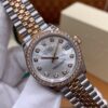 Rolex Datejust M278271RBR-0016 (Silver Dial, Rose Gold Diamond Bezel, 31mm)