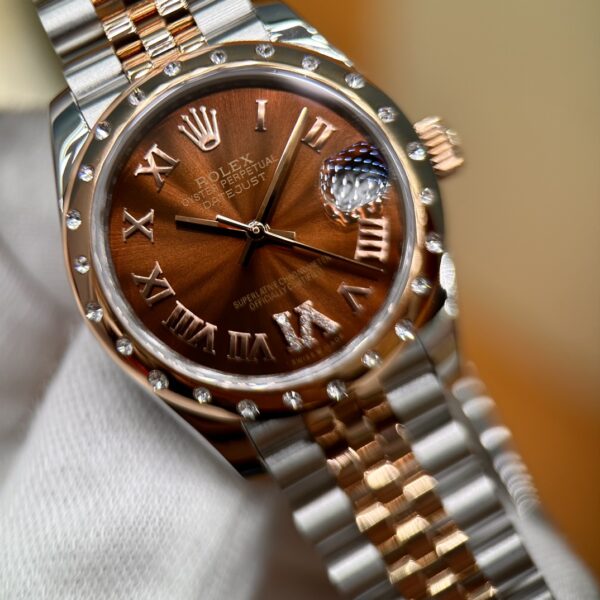 2 Rolex Datejust M278341RBR-0003 (Choco Dial, Diamond Bezel, 31mm)