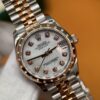 Rolex Datejust M278341RBR-0026 (White Mother-of-Pearl Dial, Diamond Bezel, 31mm)