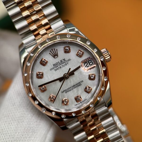 2 Rolex Datejust M278341RBR-0026 (White Mother-of-Pearl Dial, Diamond Bezel, 31mm)