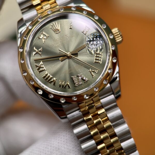 Rolex Datejust M278343RBR-0016 (Greem Dial, Diamond Bezel, 31mm)